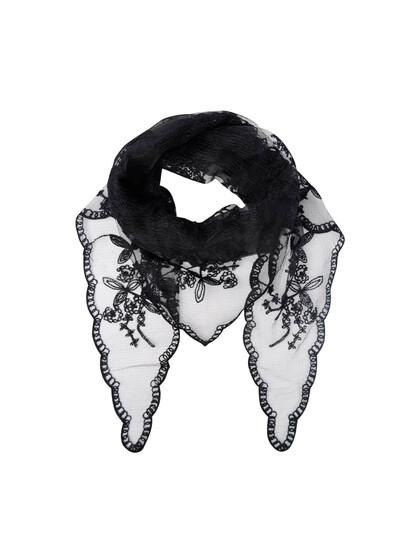 BLACK COLOUR LACE TØRKLÆDE, MIRIANA BLACK