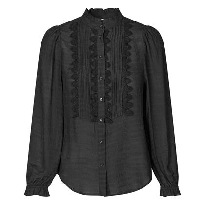 LOLLYS LAUNDRY SKJORTE, ARIEL BLACK
