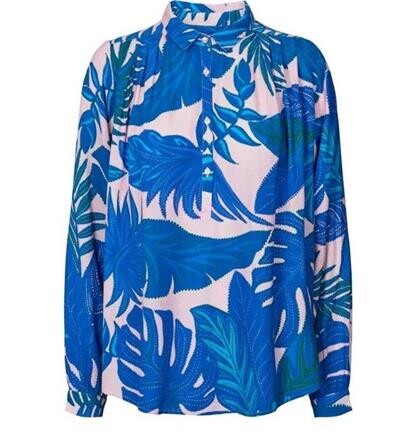 LOLLYS LAUNDRY SKJORTE, LARI BLUE