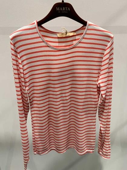 MARTA T-SHIRT, 5353 WHITE/CORALLO