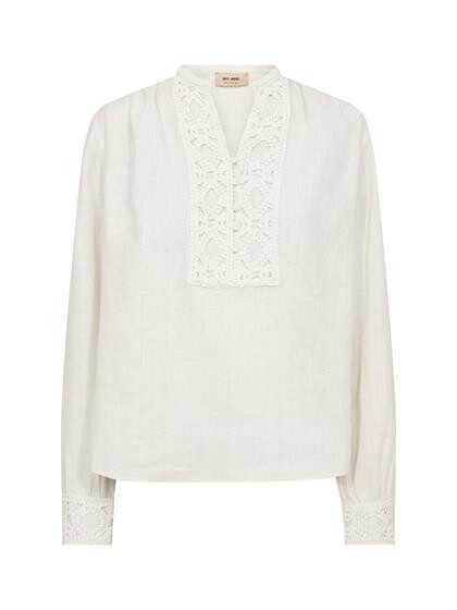 MOS MOSH SKJORTE, EVANDA ECRU