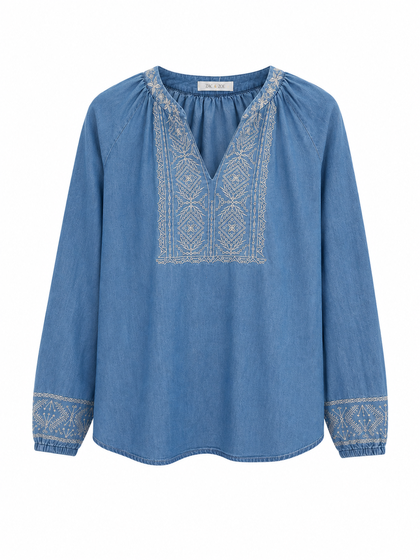 BY LUND SKJORTE, EIRA DENIM BLUE