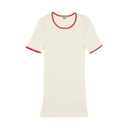 NØRGAARD PÅ STRØGET T-SHIRT, K/Æ ECRU/RED