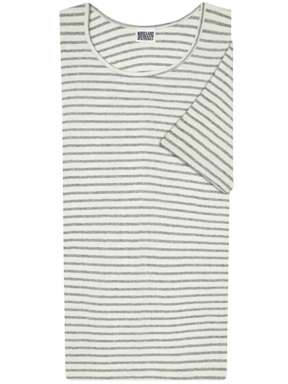 NØRGAARD PÅ STRØGET T-SHIRT, K/Æ ECRU GREY STRIPES