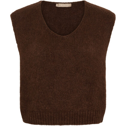 MARTA STRIK VEST, 5114 CHOCOLATE