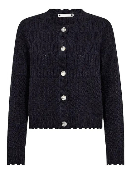 CO' COUTURE CARDIGAN, ROW NAVY