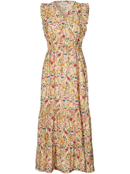 LOLLYS LAUNDRY MIDI KJOLE, SAMO FLOWER PRINT