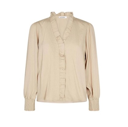 CO' COUTURE SKJORTE, SUEDA FRILL BONE