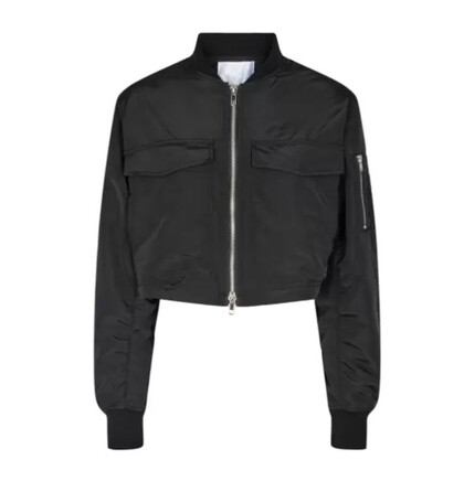 CO' COUTURE JAKKE, TRICE CROP BLACK