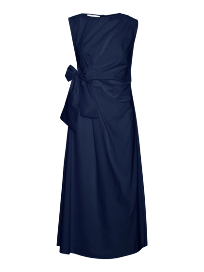 AMAZE KJOLE, STELLA CHAMBRAY DARK BLUE