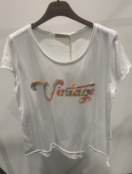 MARTA T-SHIRT, 1535 WHITE VINTAGE