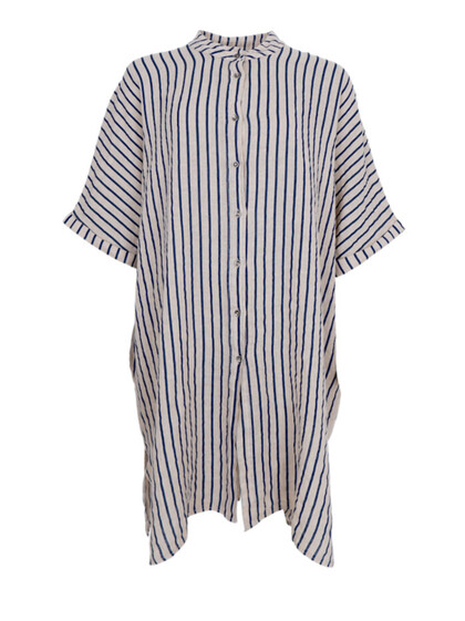 BLACK COLOUR TUNIKA, MELINA NAVY STRIPE