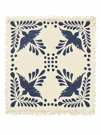 LOLLYS LAUNDRY TØRKLÆDE, NOOR DARK BLUE