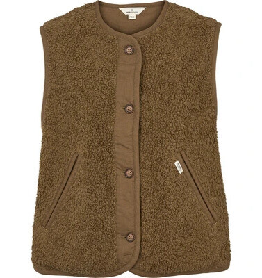 BASIC APPAREL VEST, IDA 181 CAPERS GREEN