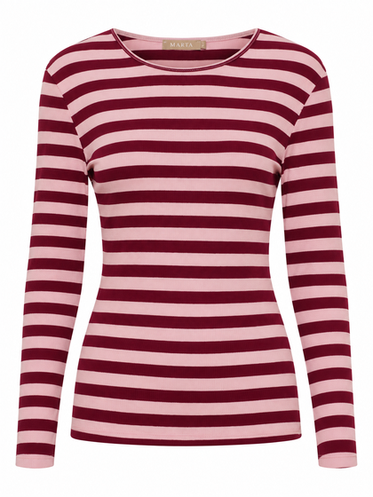 MARTA T-SHIRT, 7702 WINO/ROSA