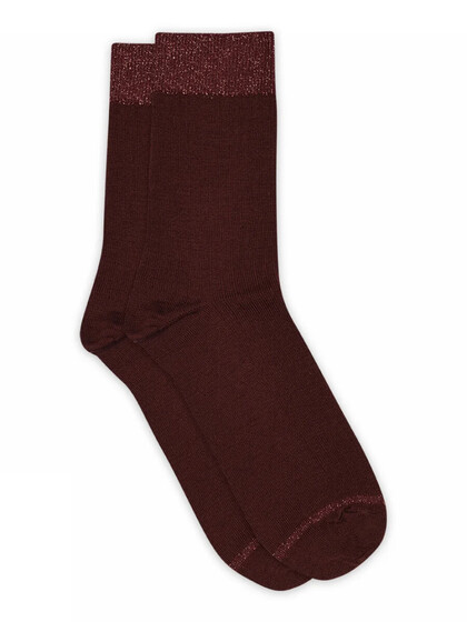 MP ULD STRØMPE, 12-59532-1451 WINE RED