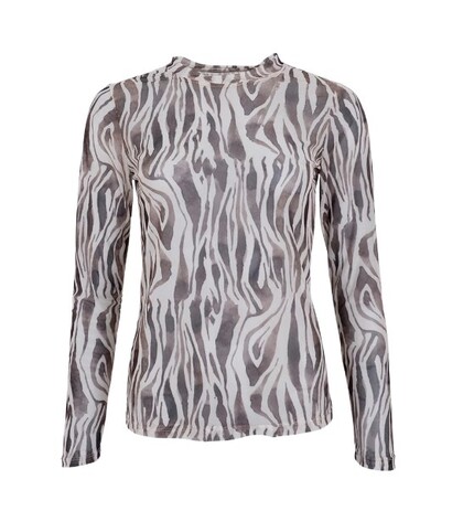 BLACK COLOUR MESH, FLORENCE ZEBRA
