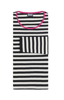 NØRGAARD PÅ STRØGET T-SHIRT, 101 SORT/NATUR/PINK