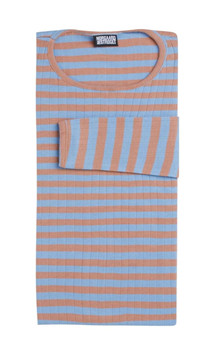 NØRGAARD PÅ STRØGET T-SHIRT, 101 CAMEL/POWDER BLUE