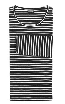 NØRGAARD PÅ STRØGET T-SHIRT, 101 NPS STRIPE BLACK/ECRU