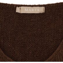 MARTA STRIK VEST, 5114 CHOCOLATE