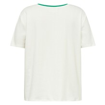 GOSSIA T-SHIRT, BAS CREME DIAMOND GREEN