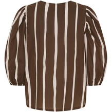 MARTA BLUSE, 58130M BROWN STRIPE