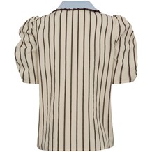 GOSSIA BLUSE, MULLE OFF WHITE/BROWN
