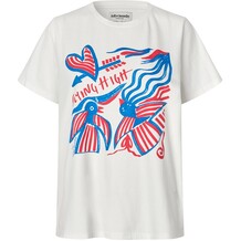 LOLLYS LAUNDRY T-SHIRT, ROMA FLYING WHITE