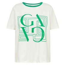 GOSSIA T-SHIRT, BAS CREME DIAMOND GREEN
