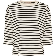 MARTA T-SHIRT, 58351 BEIGE/BLACK