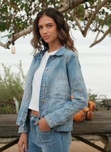 LECOCO JAKKE, 35004 DENIM BLUE