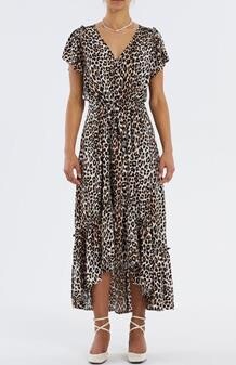 LOLLYS LAUNDRY KJOLE ODESSA LEOPARD