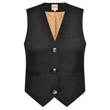GOSSIA VEST, MARA HERRINGBONE BLACK