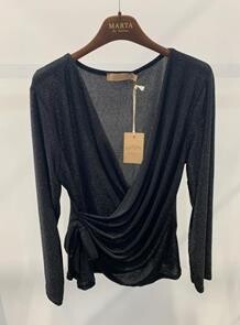 MARTA BLUSE, 1612 BLACK