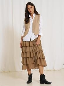 MARTA VEST, 81093-1 BEIGE STRIPE