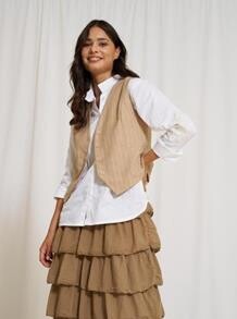 MARTA VEST, 81093-1 BEIGE STRIPE