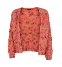 BLACK COLOUR CARDIGAN, DANY COLOR BOMB PEACH