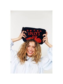 LOLLYS LAUNDRY TUTHIE CLUTCH DARK BLUE