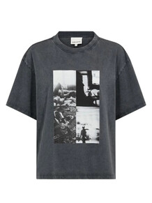 GOSSIA T-SHIRT, MAGGIE BLACK WASHED