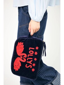 LOLLYS LAUNDRY TUTHIE CLUTCH DARK BLUE