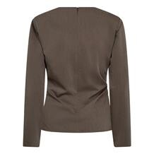 CO' COUTURE BLUSE, TENGA TIE WALNUT