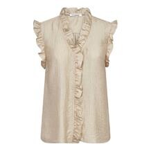 CO' COUTURE TOP, TASSY FRILL BISQUI