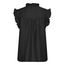 CO' COUTURE TOP, TASSY FRILL BLACK