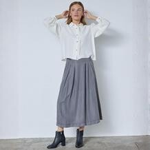 CO' COUTURE NEDERDEL, ANYA PLEAT MID GREY