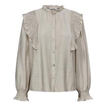 CO' COUTURE SKJORTE, ANGUS SMOCK FRILL BONE