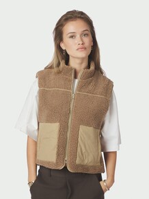 NEO NOIR VEST, SCOUT TEDDY TAUPE