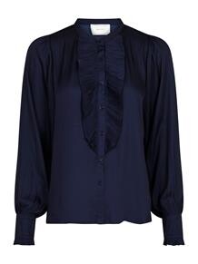 NEO NOIR SKJORTE, ZOLA NAVY