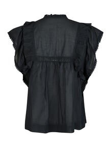 NEO NOIR TOP, JAYLA S VOILE NAVY