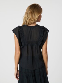 NEO NOIR TOP, JAYLA S VOILE NAVY